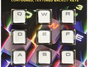 CORSAIR Gaming Performance FPS MOBA Keycap Kit – for Mechanical Keyboards – Include Key Puller - White
