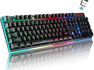 GUIZREN Chroma Rechargeable Wireless Gaming Keyboard