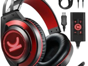 E-YEEGER Gaming Headset PS4 Headset with 7.1 Surround Sound Stereo Xbox One Headset