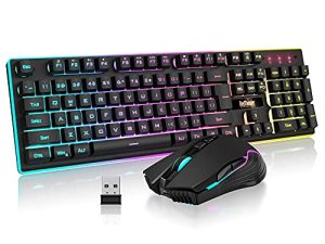 RedThunder K10 Wireless Gaming Keyboard and Mouse Combo