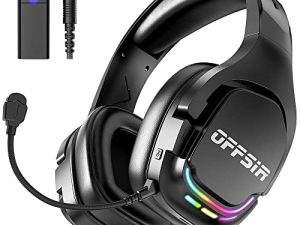 OFFSIR Wireless Gaming Headset with Microphone for PC PS5 PS4