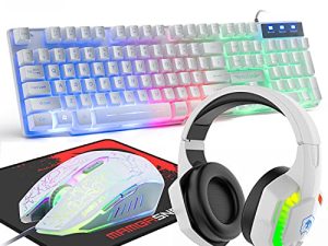 Wired Gaming Keyboard and Mouse Headset Combo