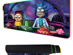 Envysun RGB Mouse Pad LED Light Gaming Mouse Pad with Rubber Base Colorful Computer Carpet Desk Mat for PC Laptop (31.5 11.8 inch) (80x30 rgpinktk)