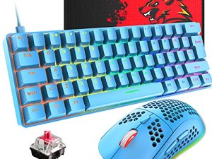 60% Wired Mechanical Gaming Keyboard and Mouse Combo
