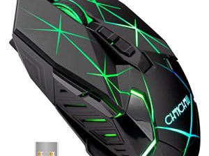 Wireless Mouse for Laptop Wireless Gaming Mouse with 2 Side Buttons for PS4/PS5/Xbox one s