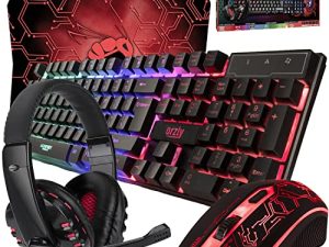 Gaming Keyboard and Mouse and Mouse pad and Gaming Headset